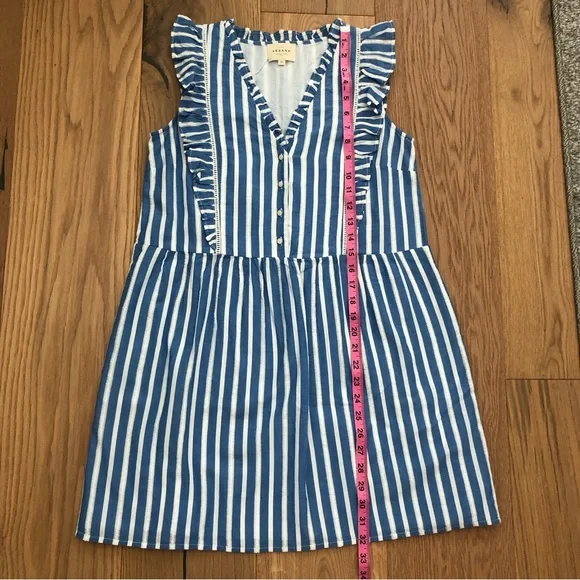Sezane Blue and White Striped Dress - Picture 9 of 9
